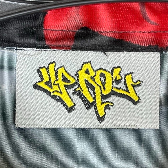 Up Ro's T Button Up 3-D Car Print Short Sleeve Shirt Mens XL Relaxed Fit Vintage - Picture 6 of 9